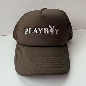 NWOT Outfitters Playboy Logo Trucker Hat